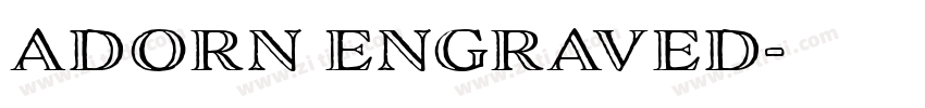 adorn engraved字体转换